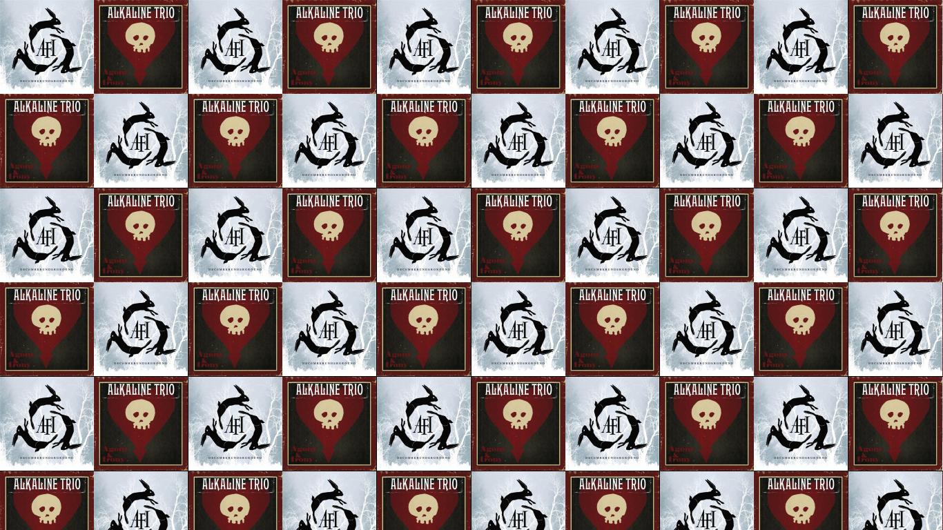 1366x768 Afi December Underground Alkaline Trio Agony Irony Wallpaper « Tiled Desktop Wallpaper