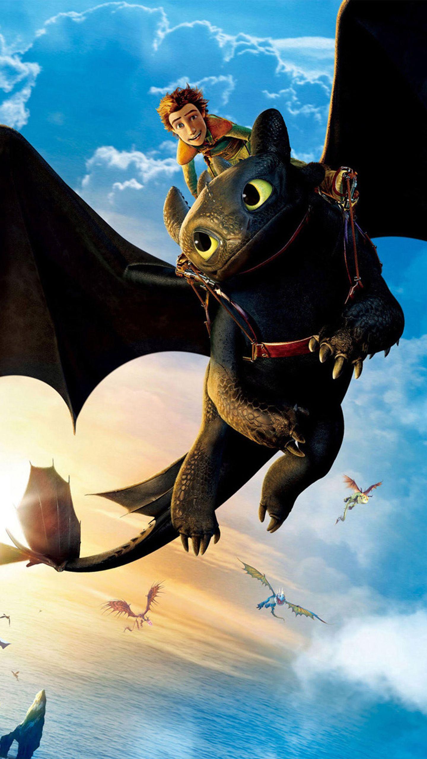 1440x2560 Toothless Dragon Mobile Wallpaper