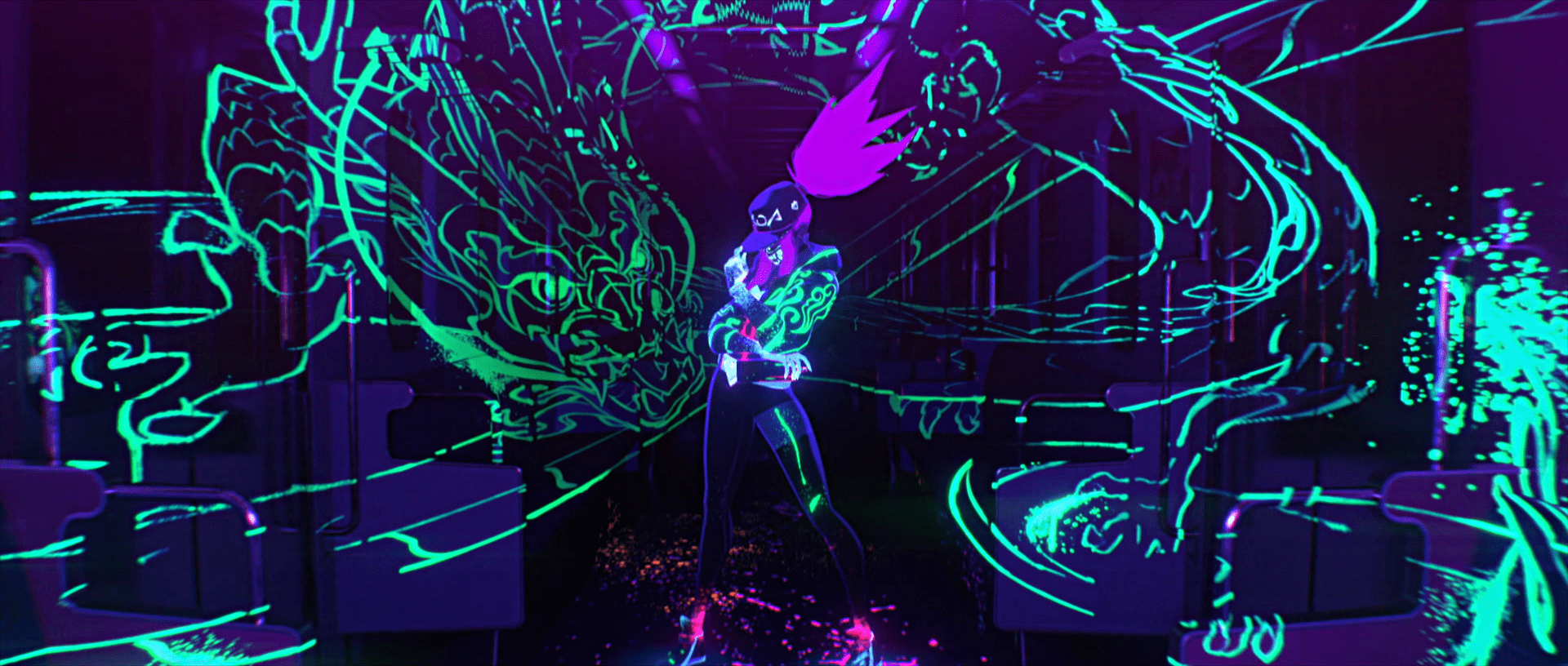 1920x816 Akali KDA Wallpaper