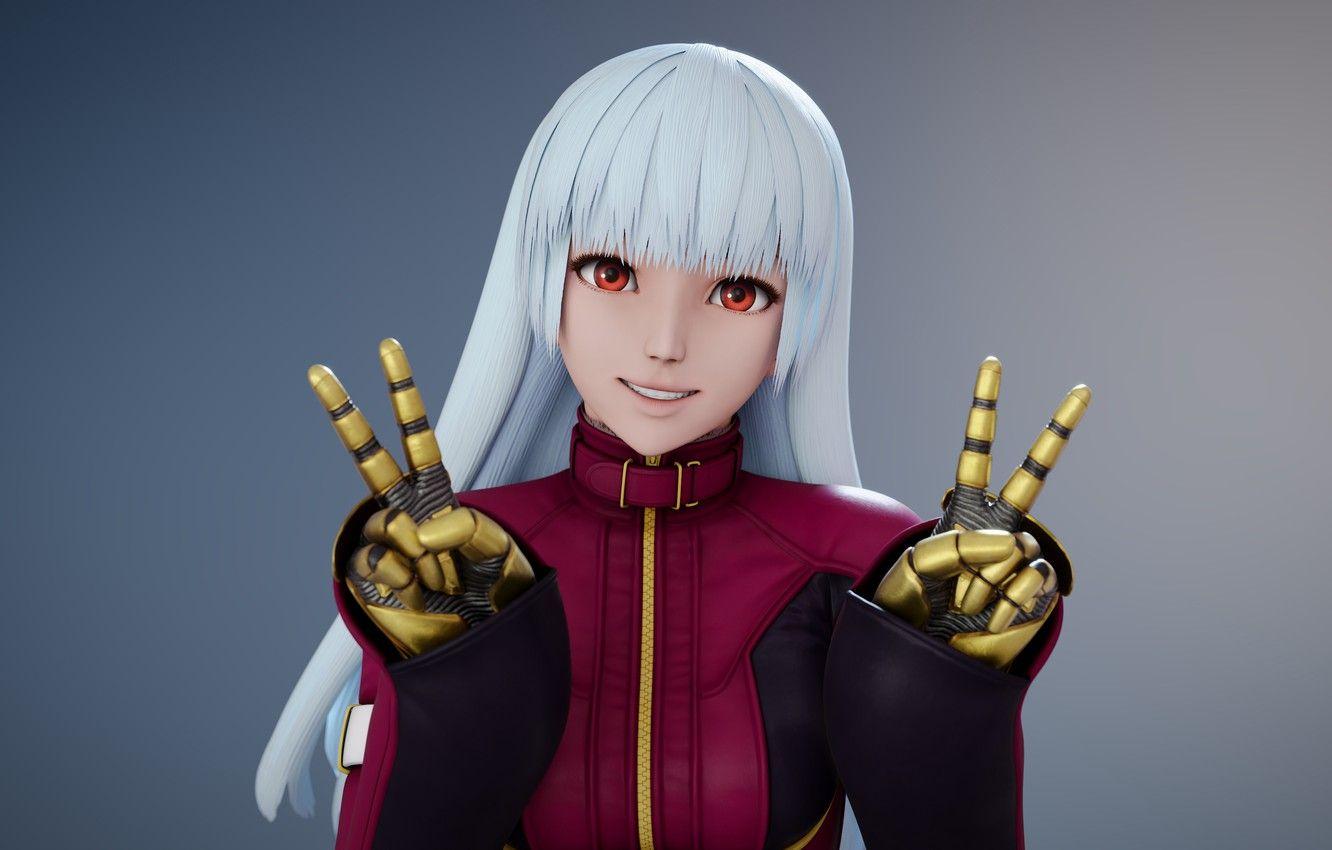 1332x850 Wallpaper girl, smile, fighter, gesture, King of Fighters, Kula Diamond, Me image for desktop, section рендеринг