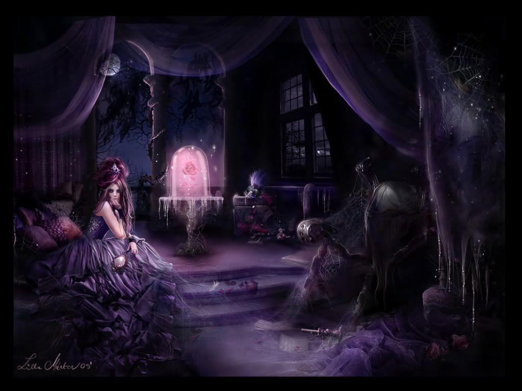 Dark Purple Victorian Background