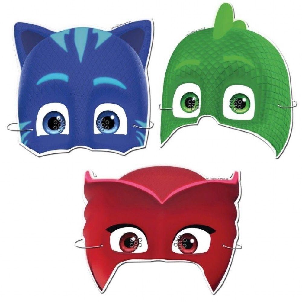 1000x1000 PJ Masks 6pcs Masks Catboy, Owlette, Gekko PJ Masks Masks 6pcs. 2pc