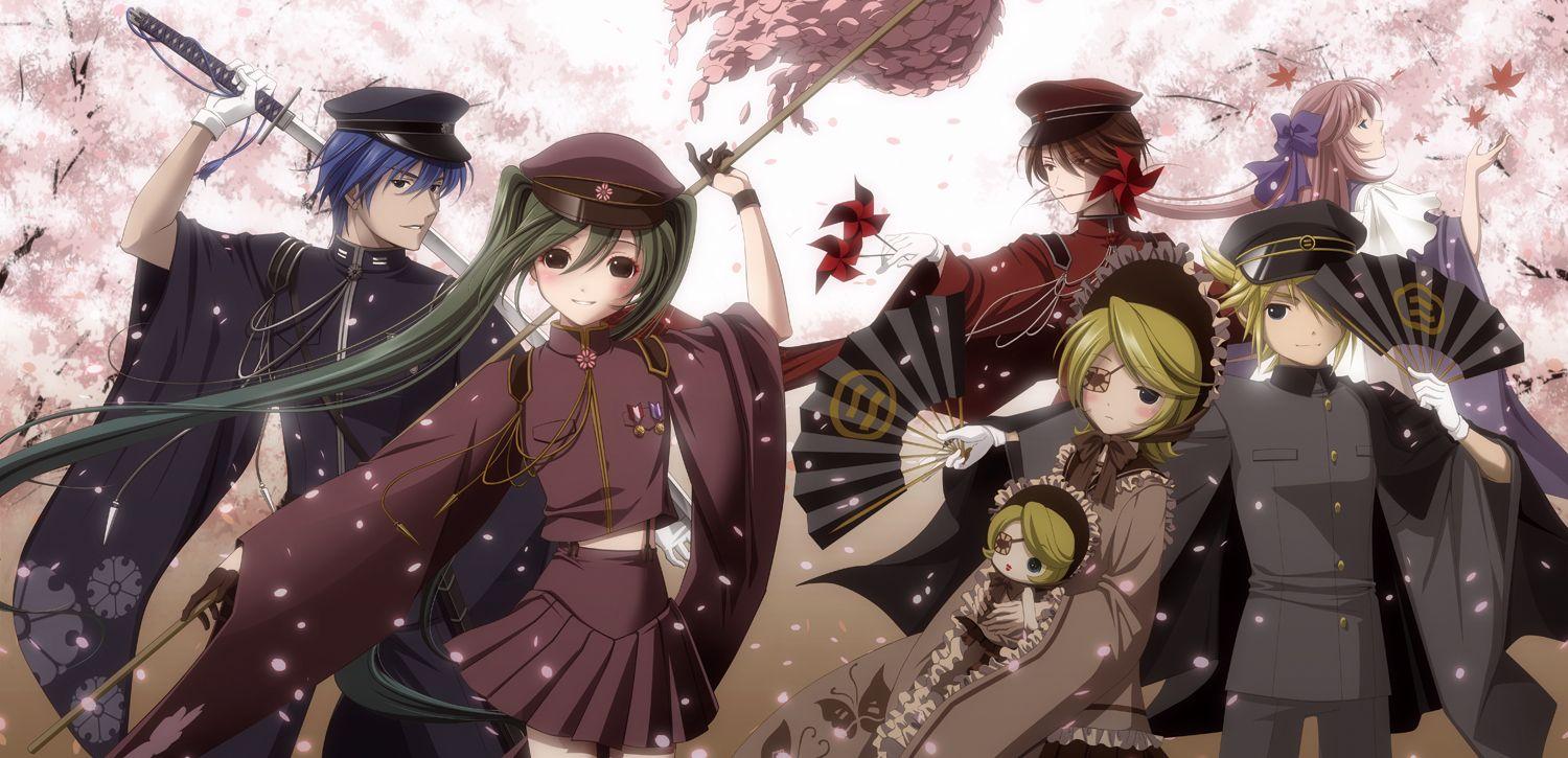 1500x725 Senbonzakura (Song) (Thousand Cherry Blossoms) Anime Image Board