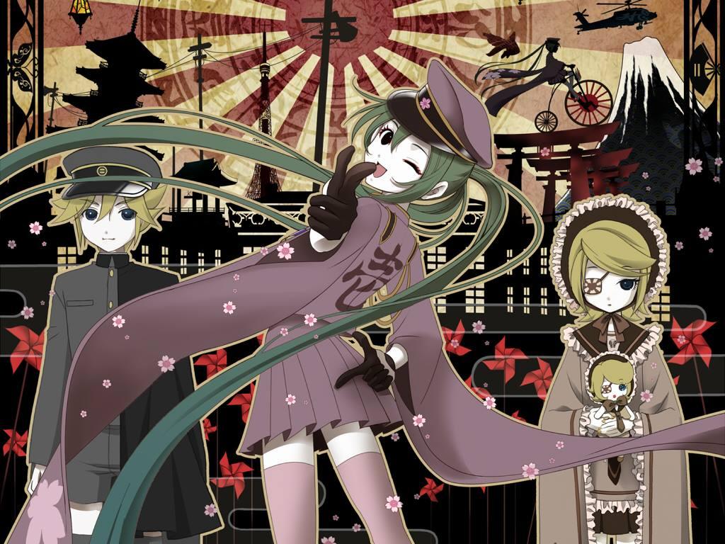 1024x768 Figure: Senbonzakura Hatsune Miku. Moar Powah!