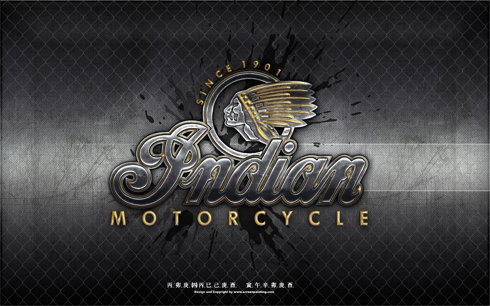 1680x1050 Indian Motorbike Logo Wallpaper