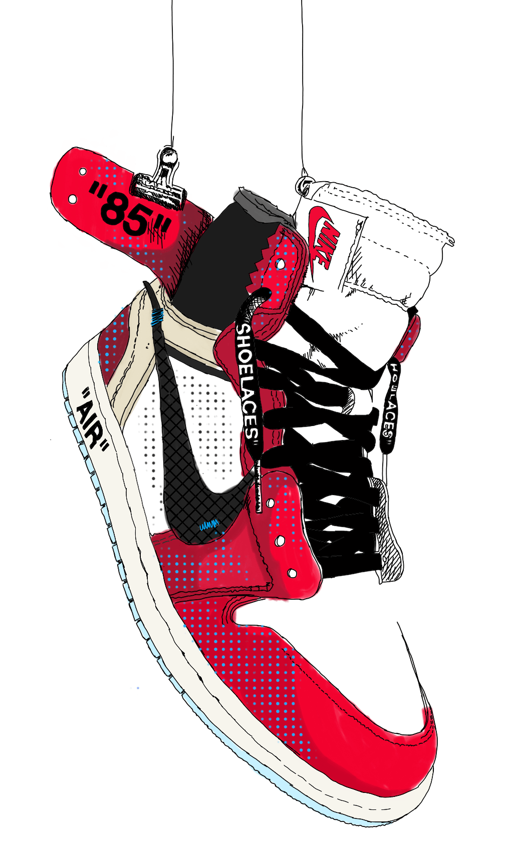 1038x1700 Nike Jordan 1 Supreme Jordan 1 HD Wallpaper