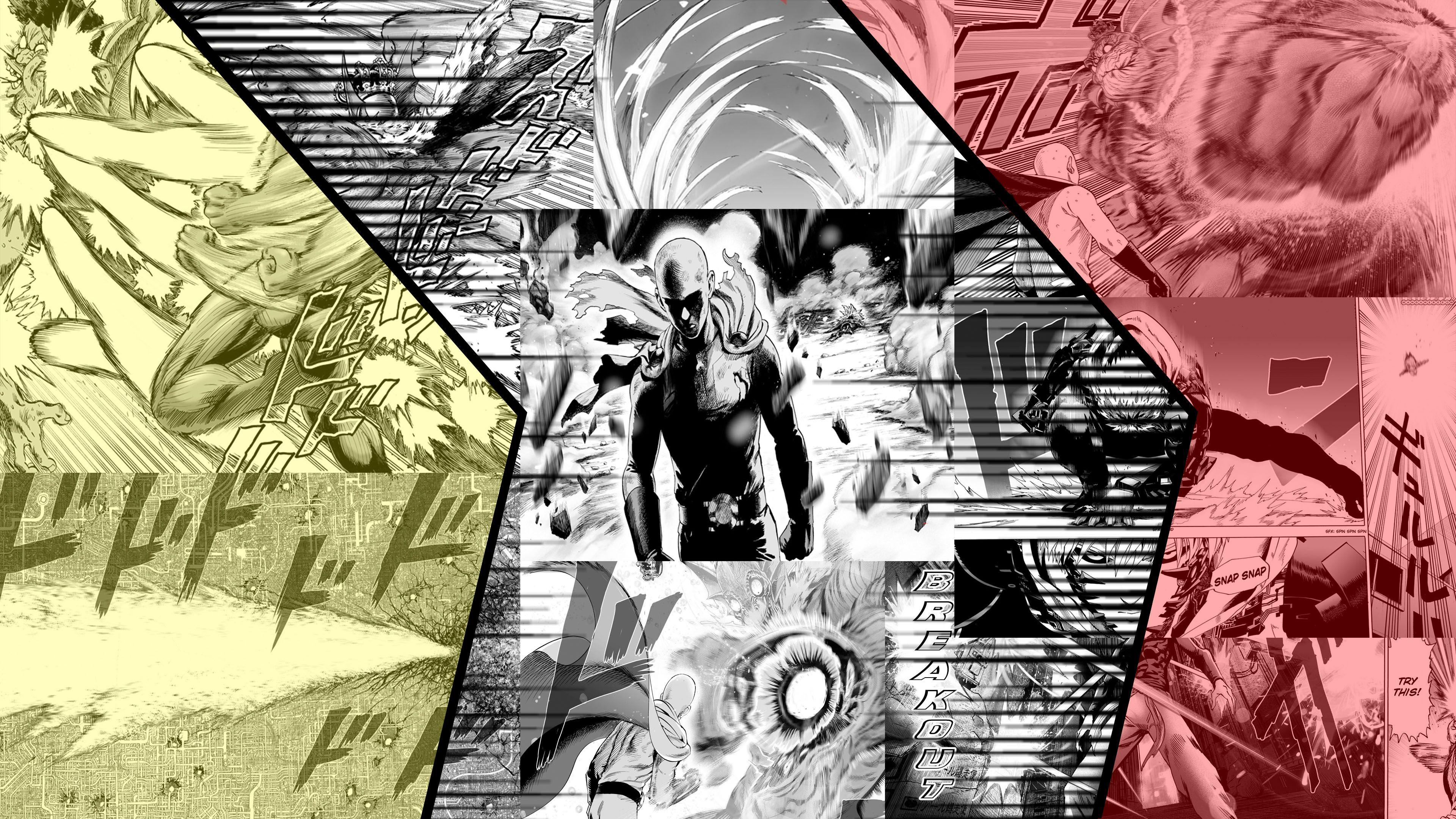 3840x2160 One Punch Man Wallpaper I made. What do you think? (3840x2160)