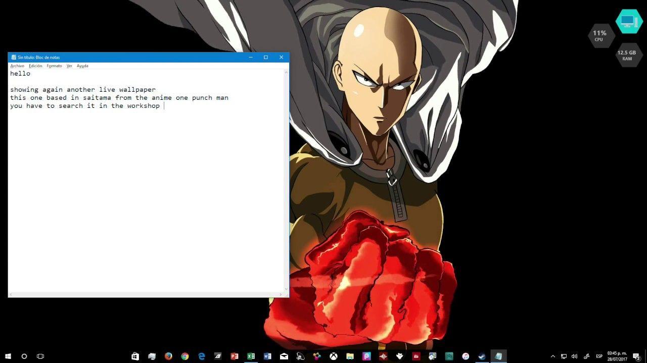 1280x720 one punch man live wallpaper