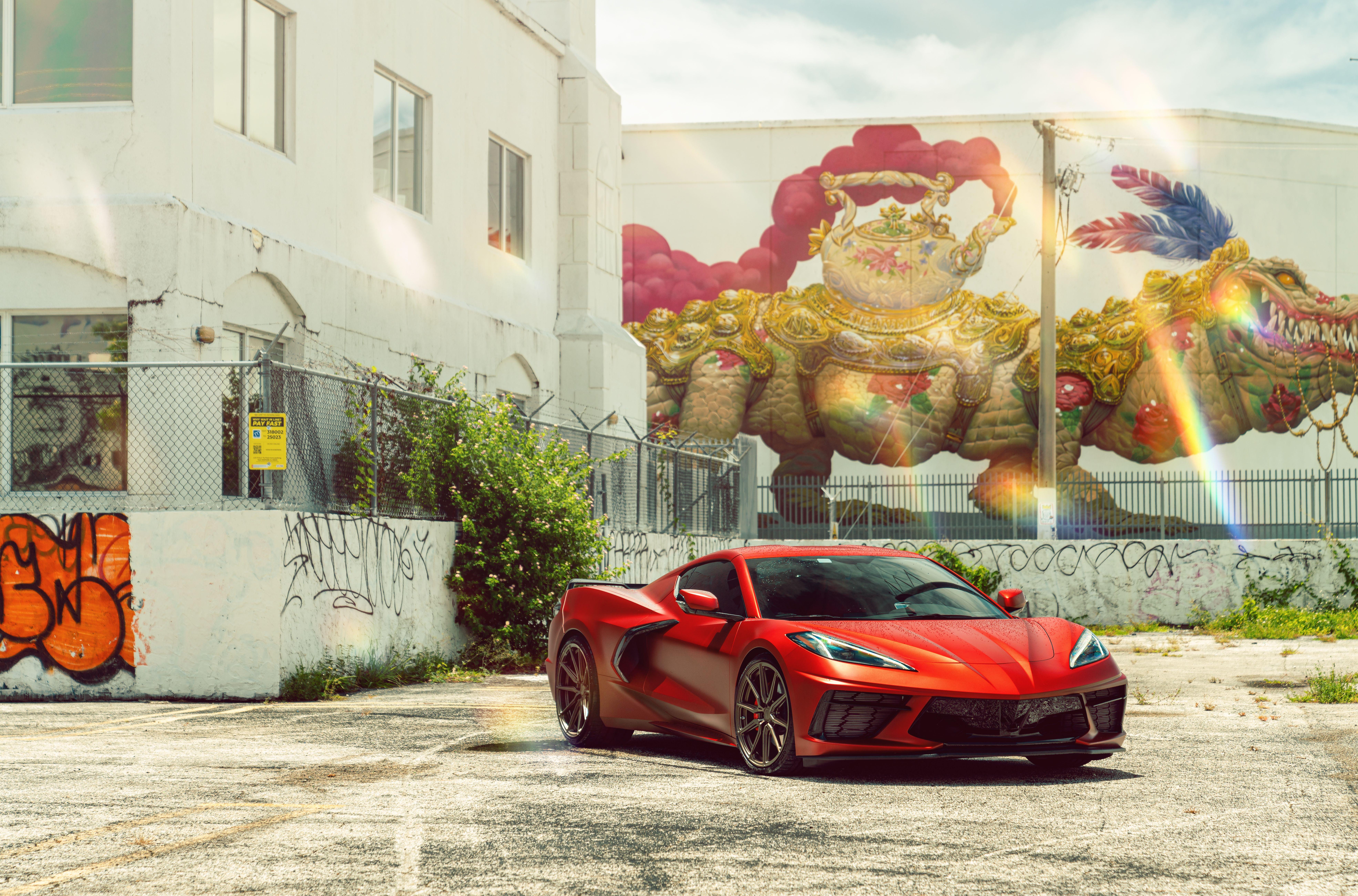 7884x5202 Vossen Beautiful Wrapped Corvette C8 8k, HD Cars, 4k Wallpaper, Image, Background, Photo and Picture
