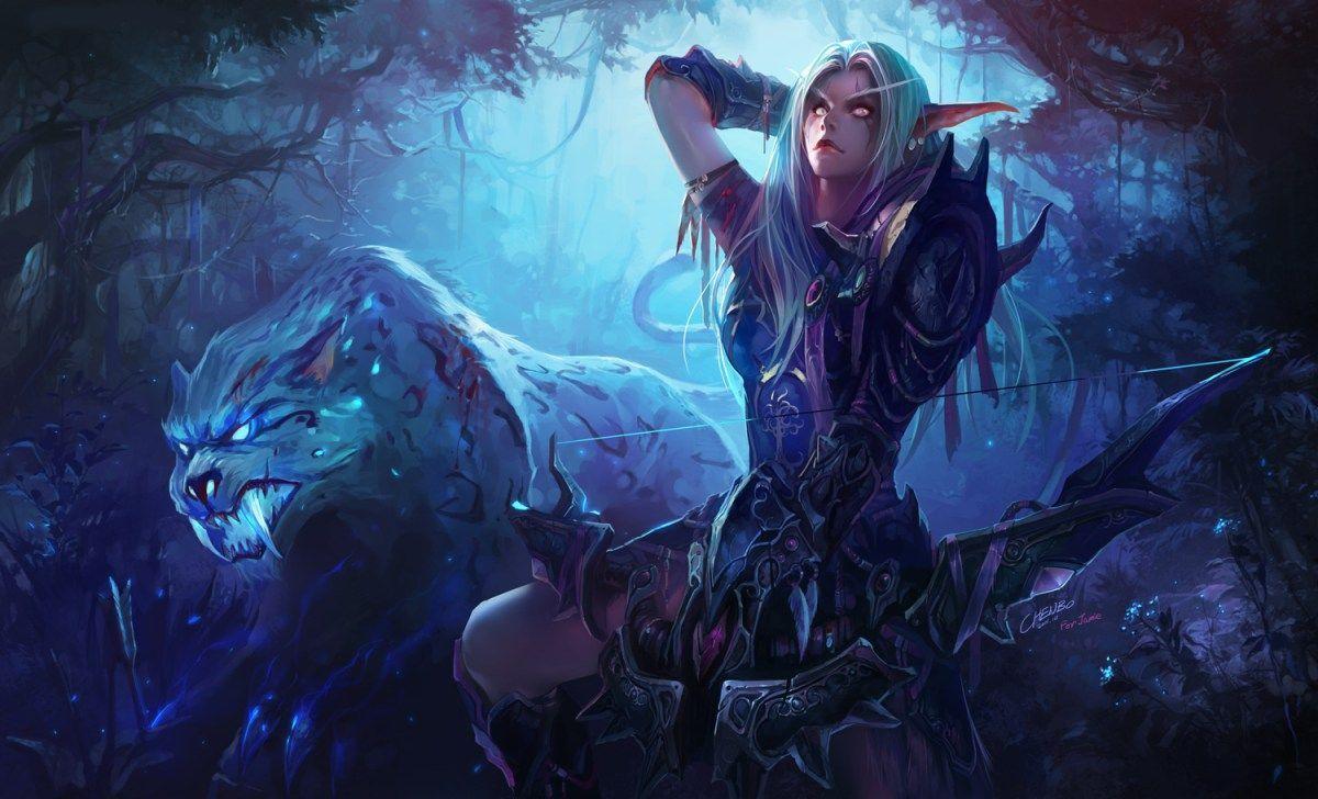 1200x728 The Elf Huntress Wallpaper.com. World of warcraft wallpaper, Warcraft art, World of warcraft