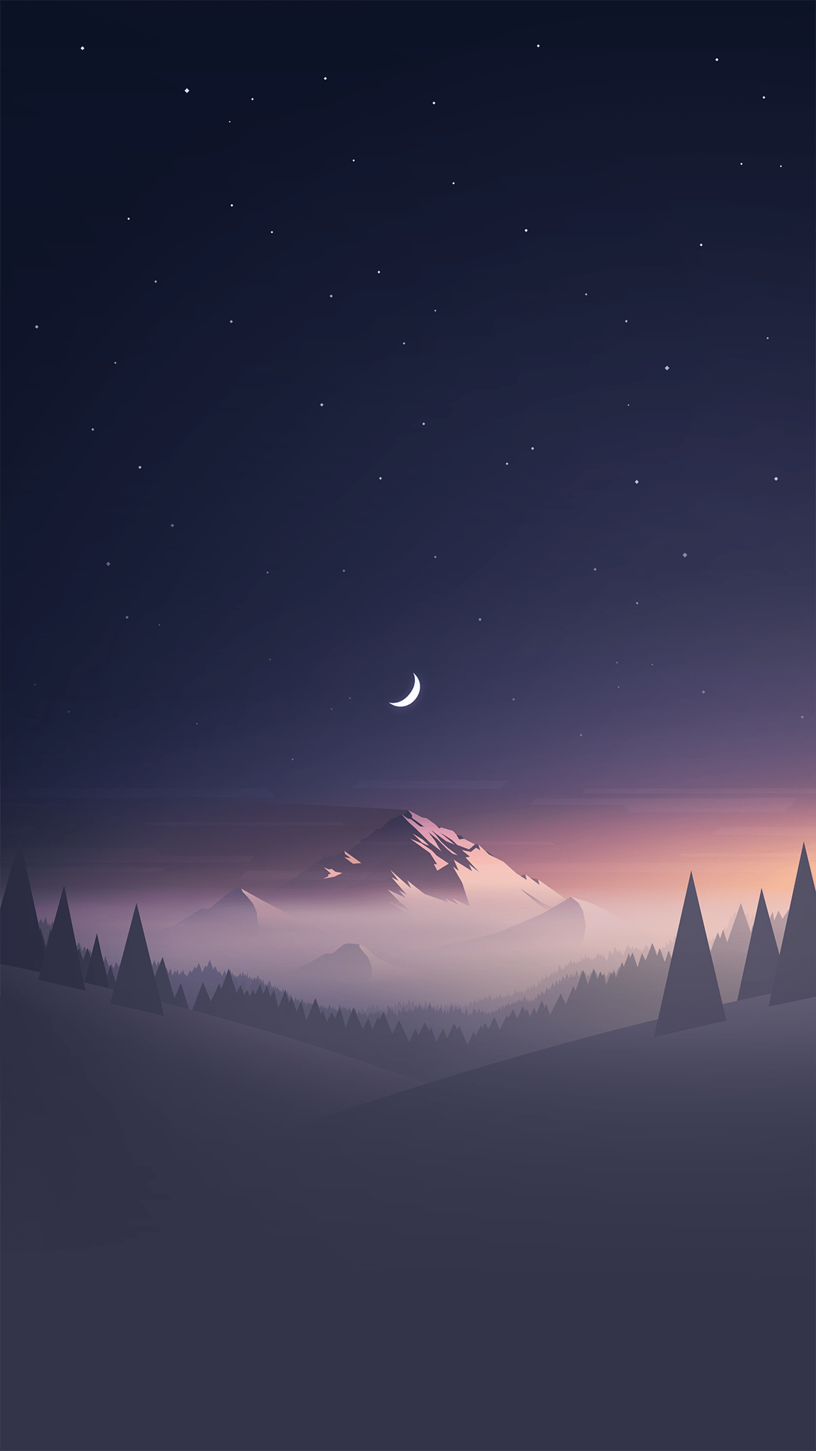 1152x2048 Mountain minimalist wallpaper Mobile Walls