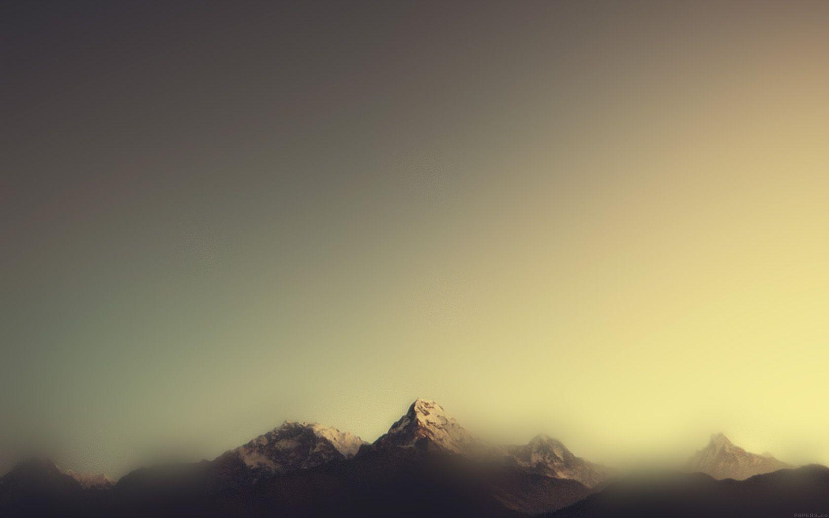 1680x1050 Mountain Blur Minimal Nature
