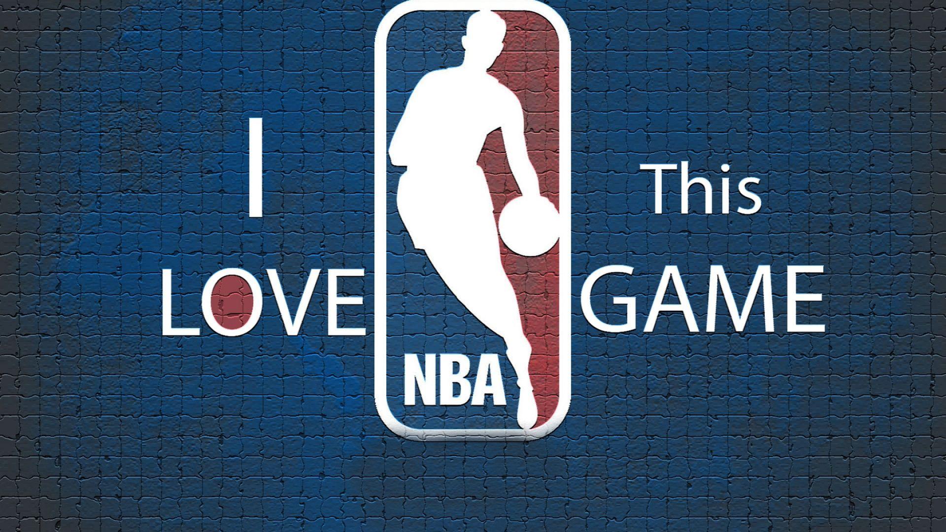 1920x1080 Download Wallpaper 1920x1080 blue, nba, background, basketball, logo Full HD 1080p HD Background