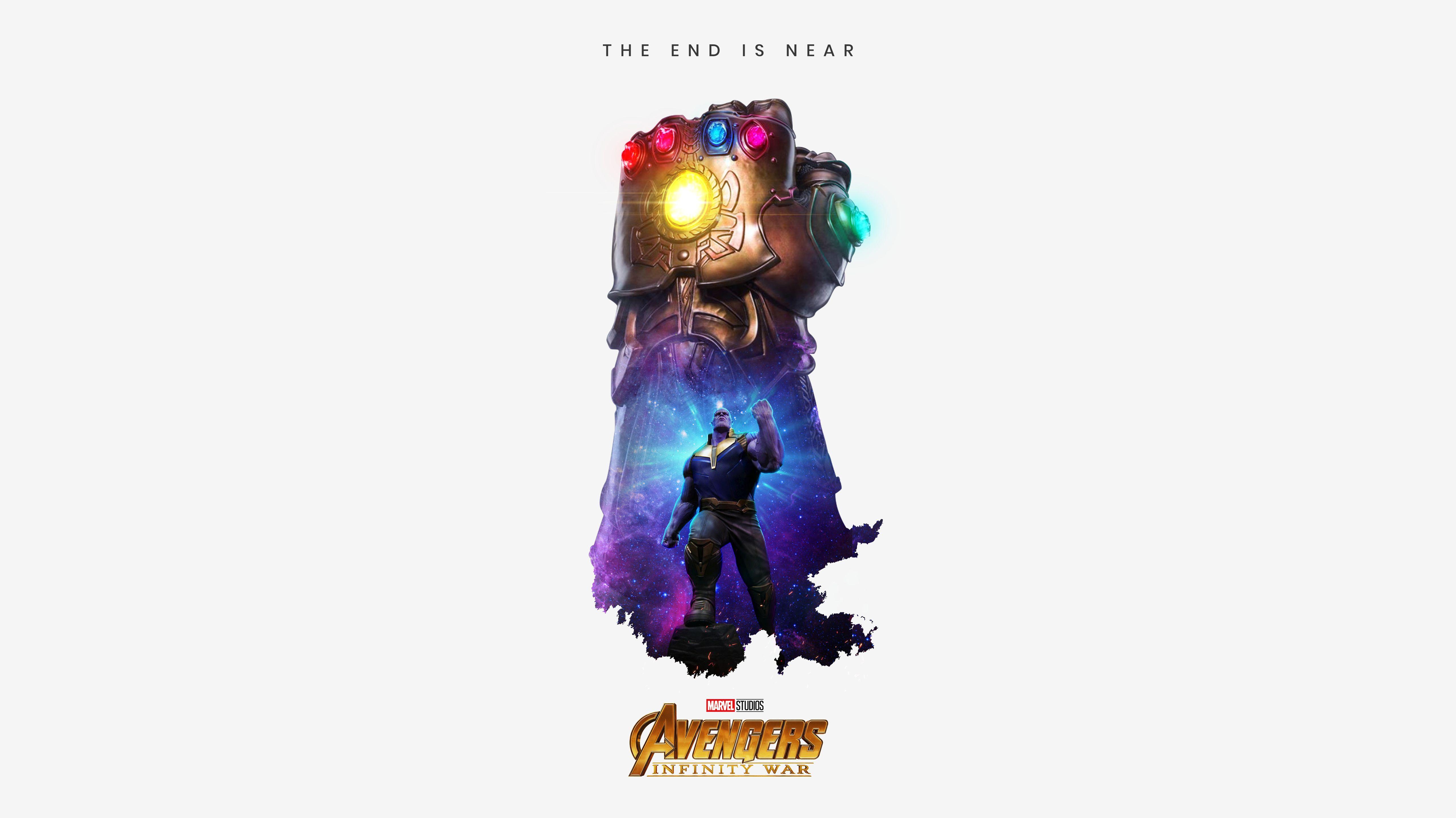 5120x2880 Thanos Infinity Gauntlet Artwork 5K Wallpaper