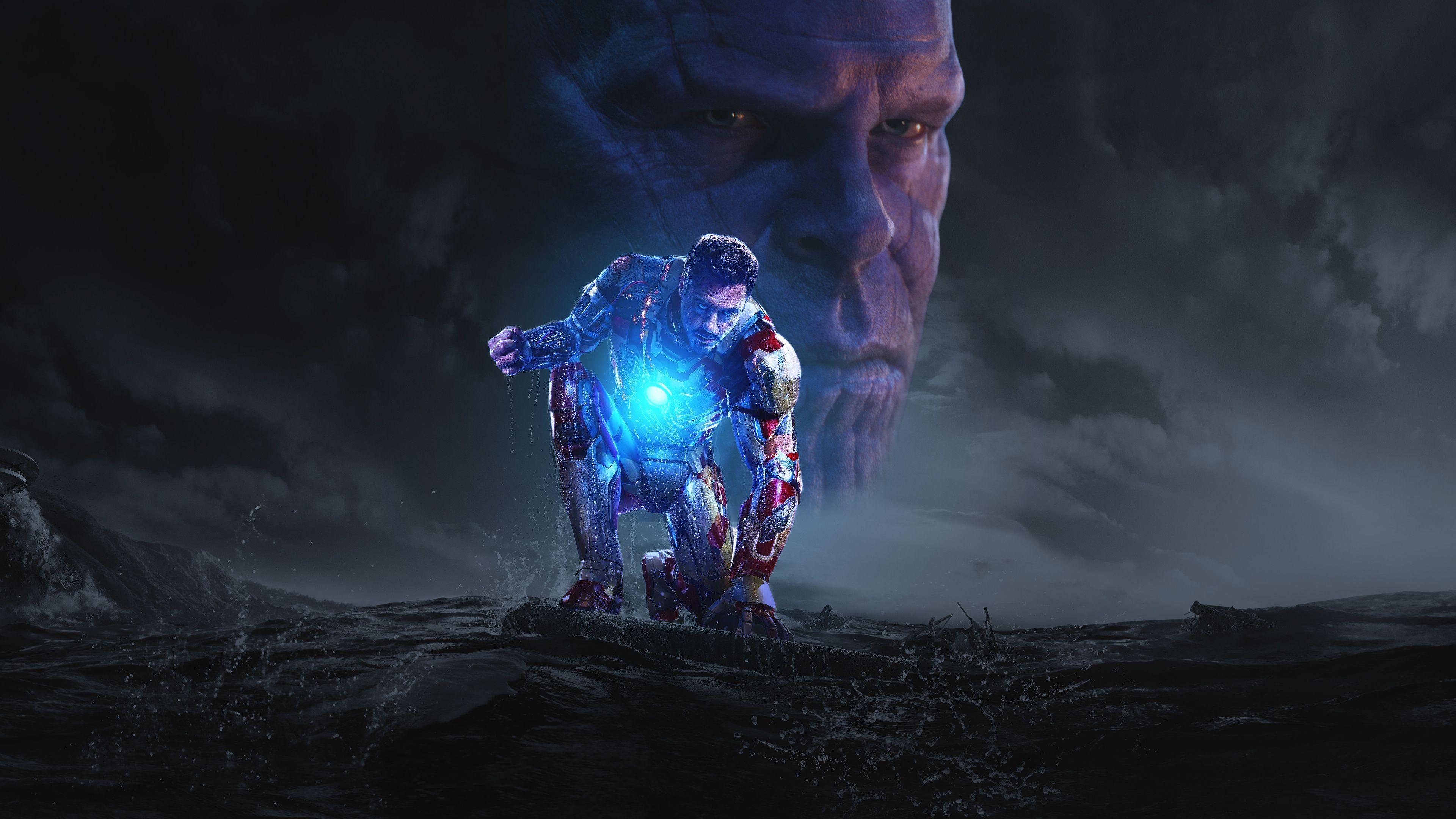 3840x2160 Iron Man And Thanos In Avengers Infinity War, HD Superheroes, 4k Wallpaper, Image, Background, Photo and Picture