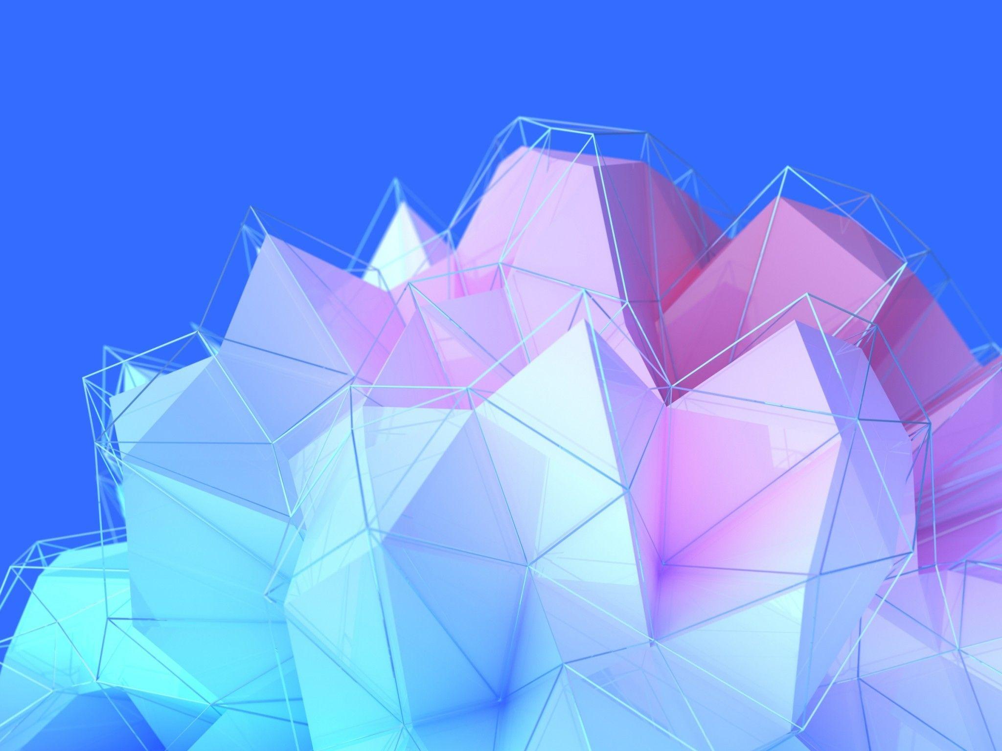 2048x1536 Download 2048x1536 Low Poly, Triangles, Minimal Wallpaper for Ainol Novo 9 Spark