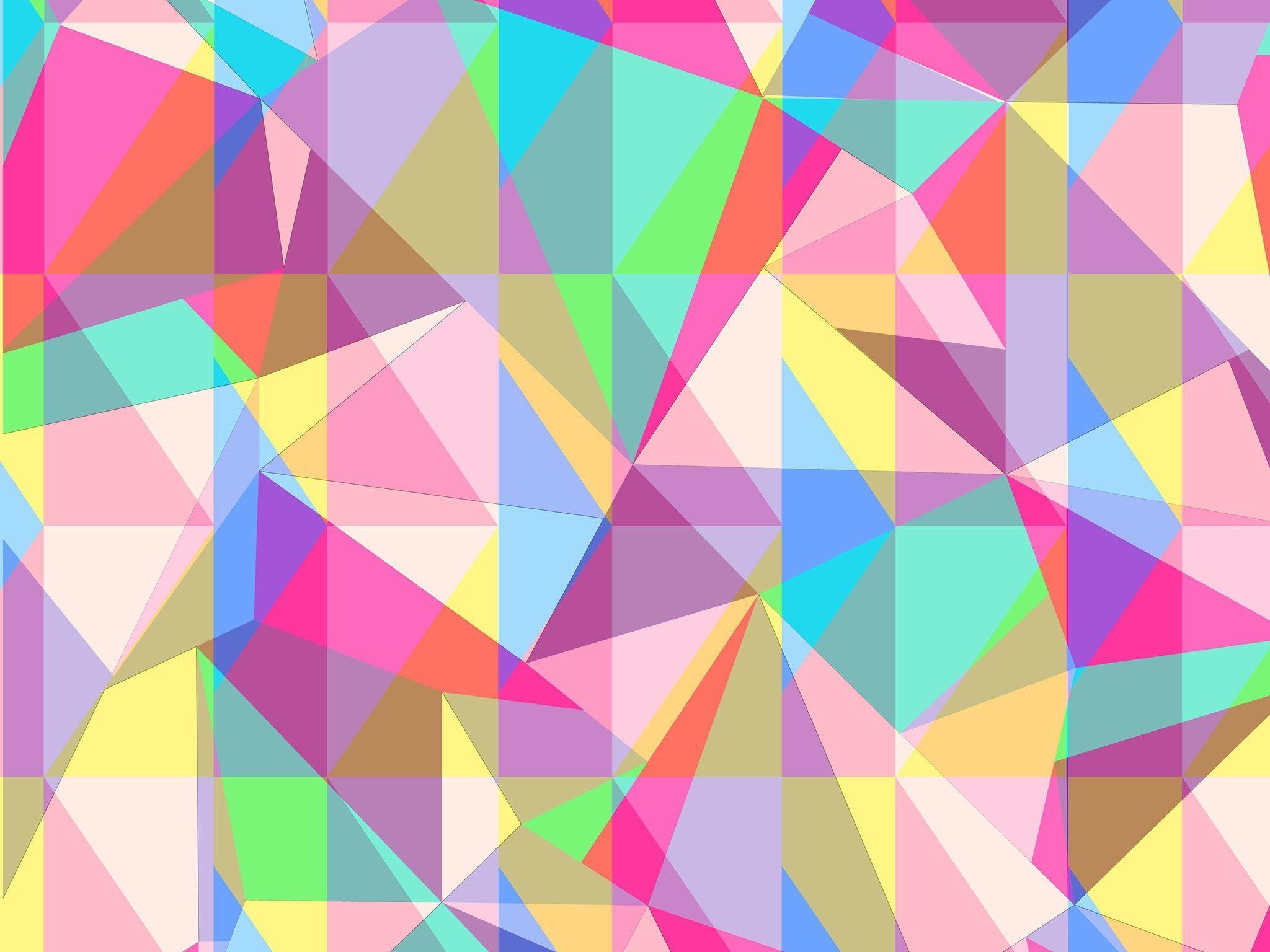 2048x1536 Color Triangle iPad Wallpaper