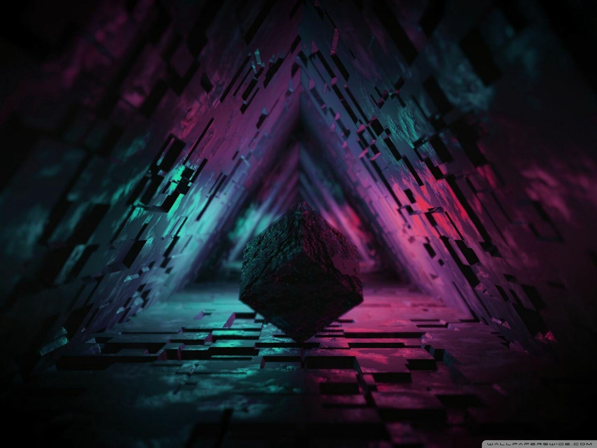 2048x1536 Abstract 3D Triangle Tunnel Ultra HD Desktop Background Wallpaper for : Widescreen & UltraWide Desktop & Laptop : Multi Display, Dual & Triple Monitor : Tablet