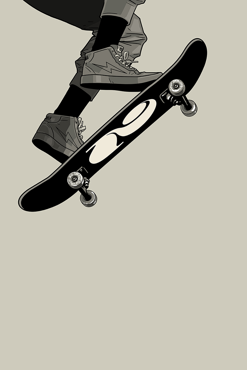 Anime Skateboard Drawing - Go Anime Website