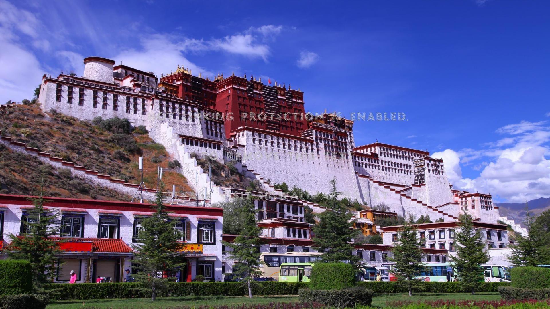 1920x1080 wondrous potala palace in lhasa tibet town