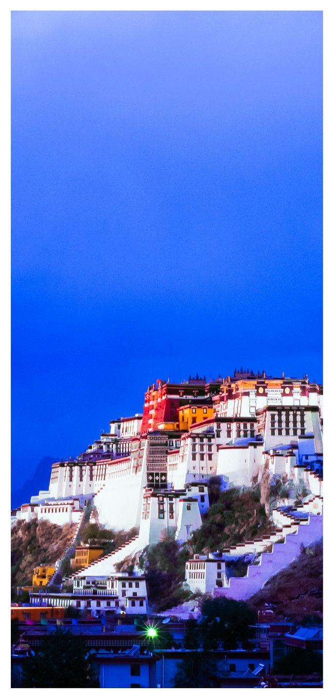 650x1361 Potala Palace Nightscape Mobile Wallpaper Background Image Free Download 400414433