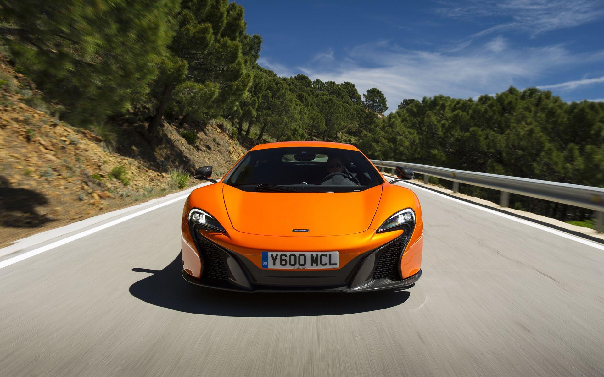 1920x1200 McLaren 650S Wallpaper x McLaren Orange color, front view