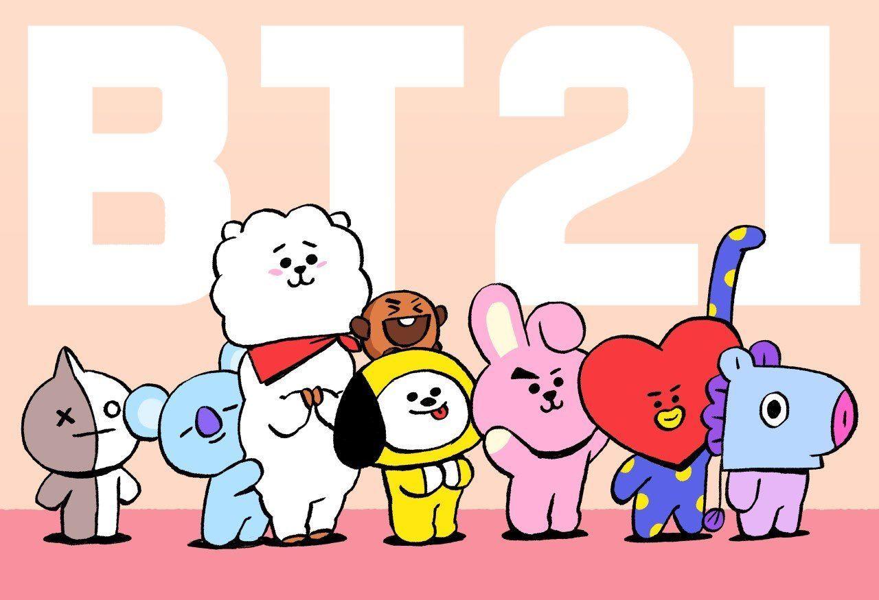 1280x875 BT21 trên Twitter.  Bts chibi, Bts vẽ, Những người bạn đường