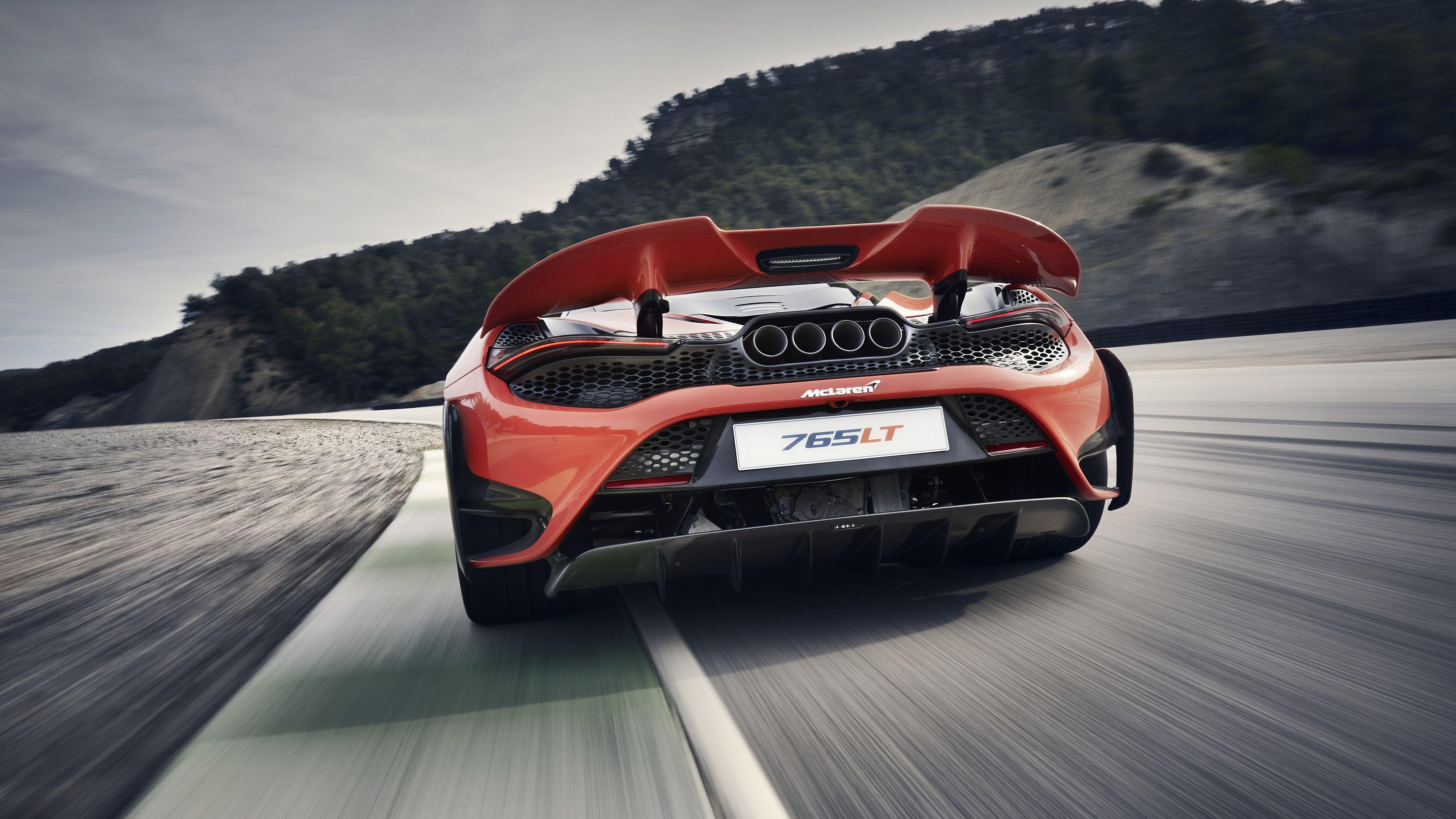 3840x2160 McLaren, McLaren 765LT, Orange, Supercar Wallpaper