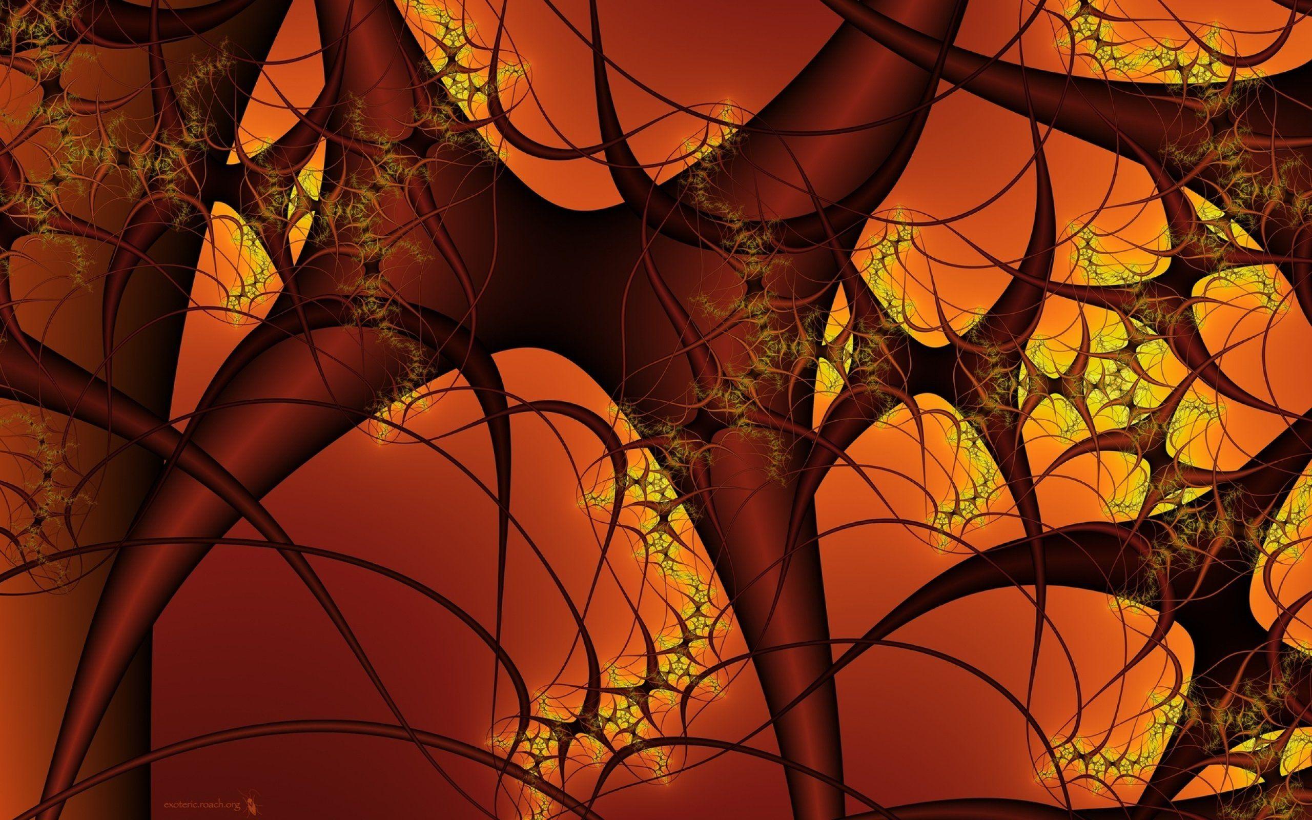 2560x1600 Brain cells abstract