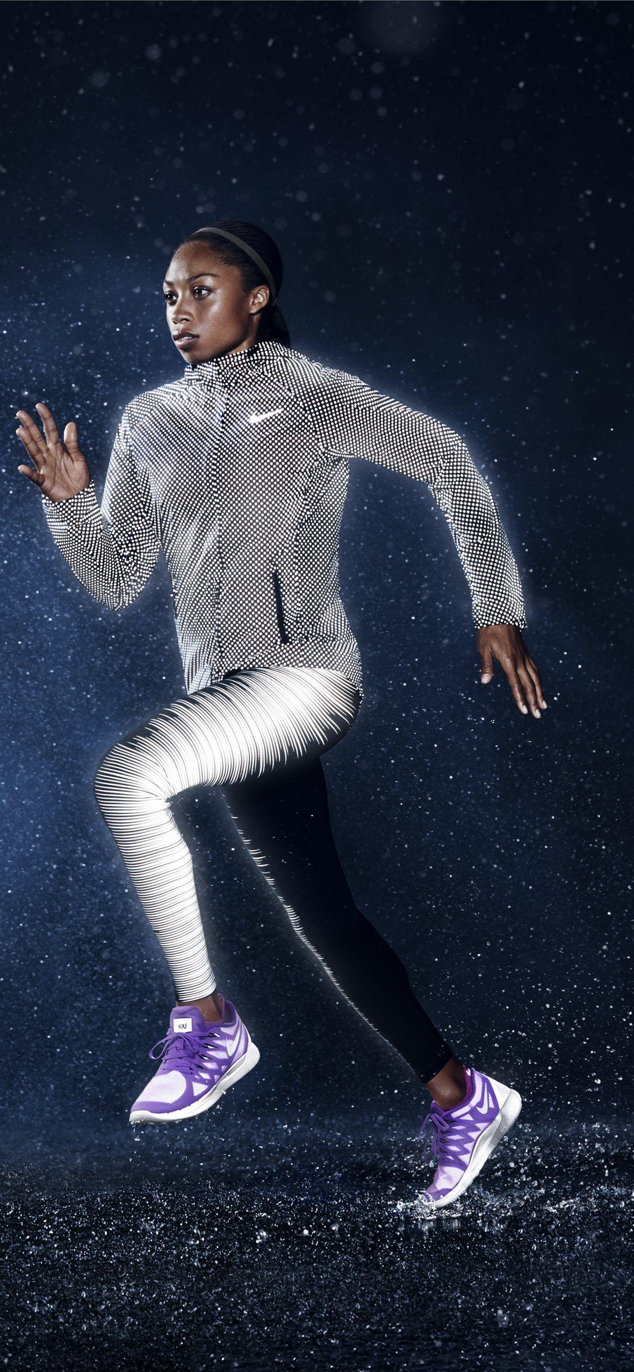 1242x2688 Allyson Felix nike weight loss running women Sport iPhone 11 Wallpaper Free Download