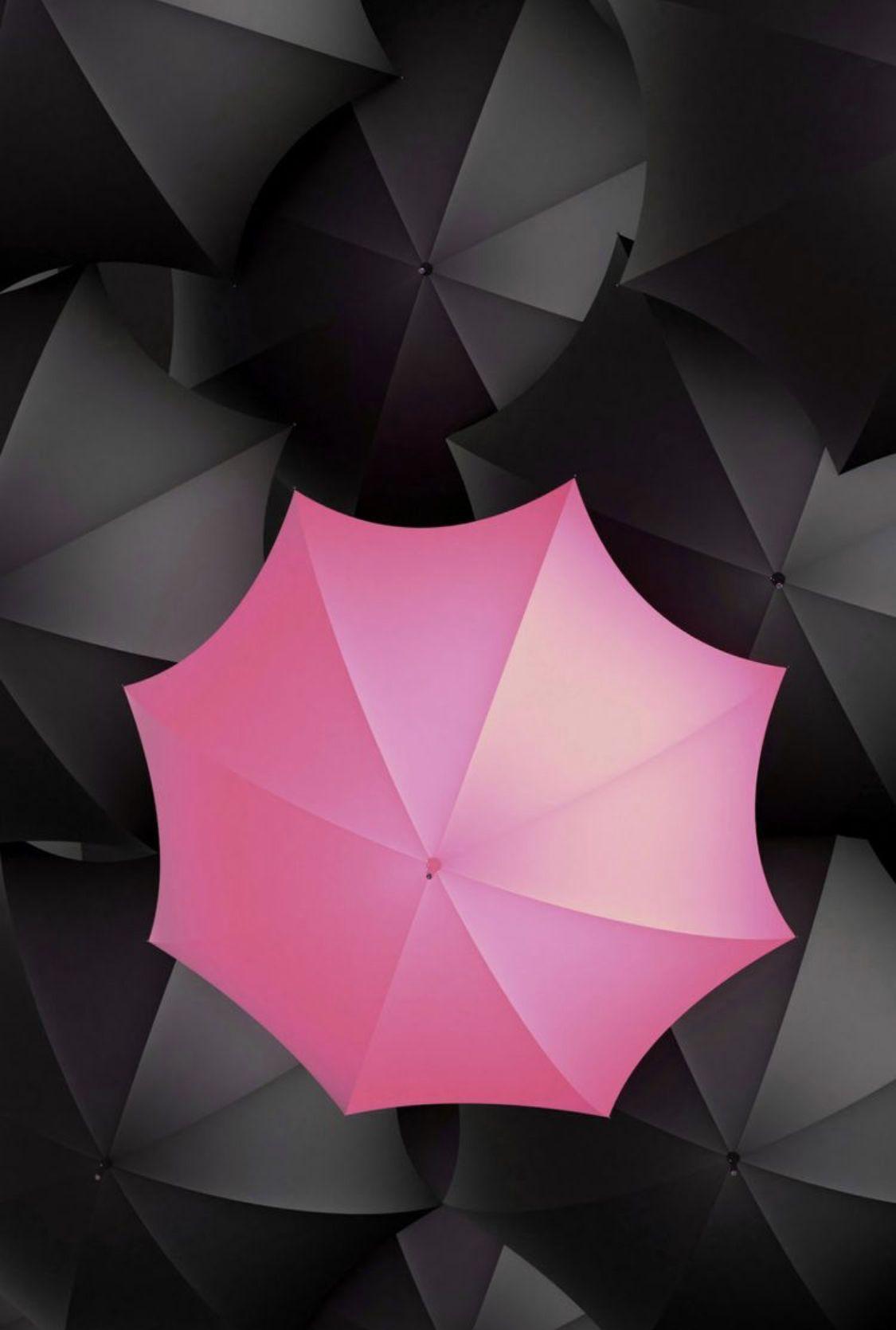 1125x1670 Pink & Black Umbrellas. Black and white wallpaper iphone, Pink and black wallpaper, Color splash photo