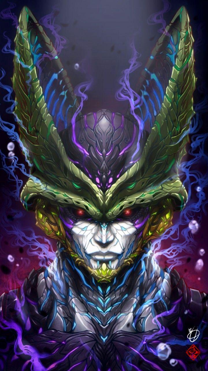 720x1280 Perfect Cell Abstract Design Art. Anime dragon ball super, Dragon ball super manga, Dragon ball art