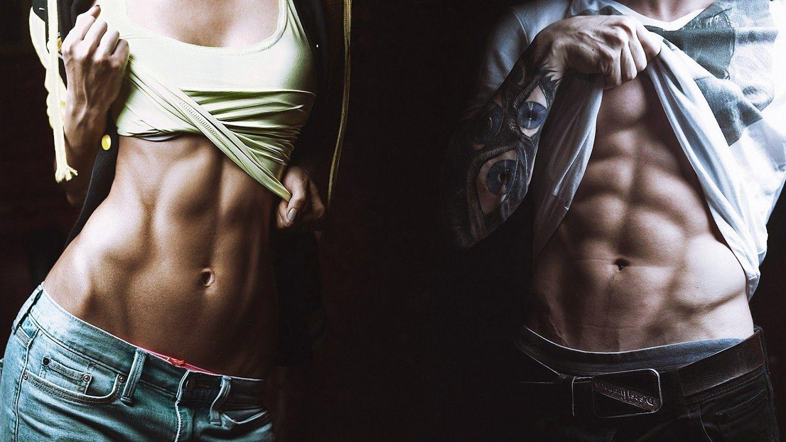 1600x900 Pack Abs of Girl and Boy HD Wallpaper. Lazar Angelov. Flat tummy workout, Abs workout, Total ab workout