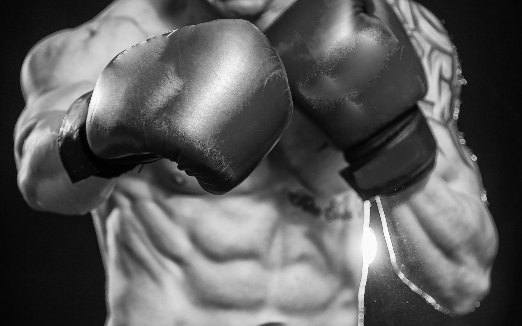 1680x1050 Boxing Abs Wallpaper