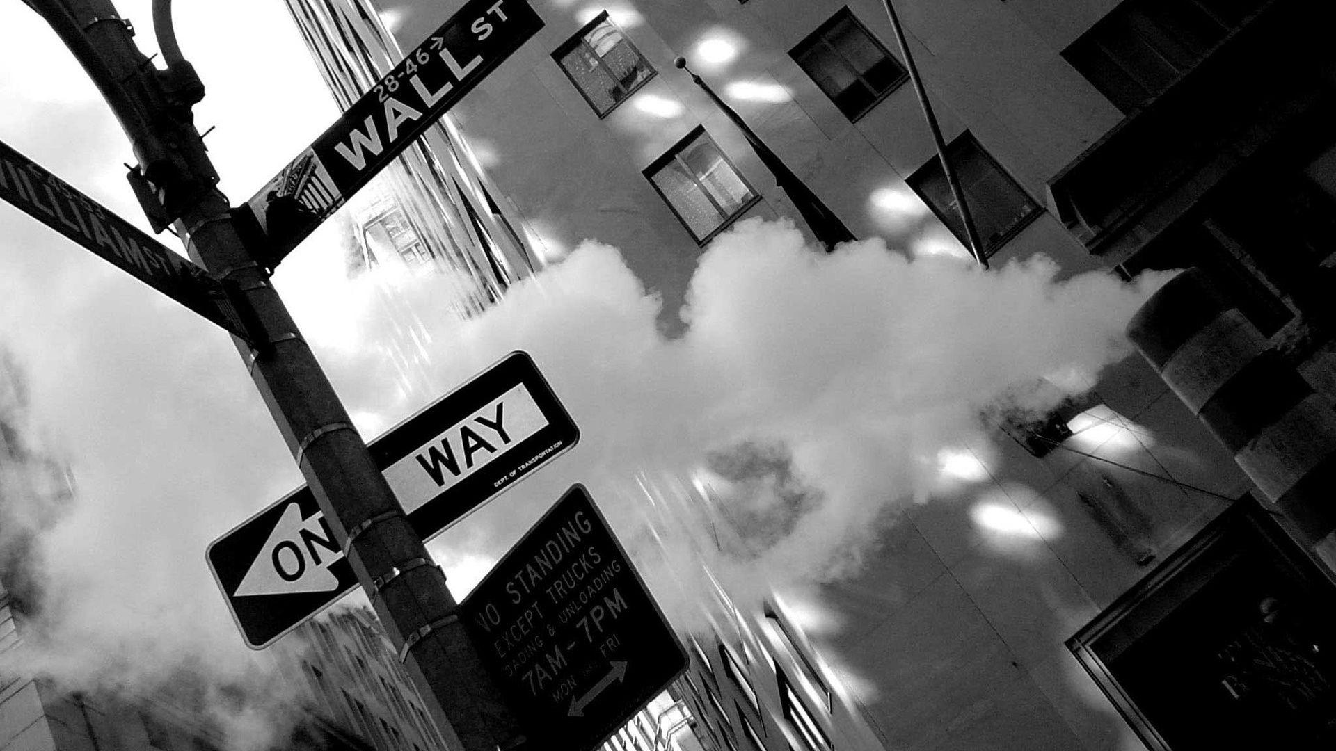 1920x1080 Street, Black And White, Manhattan, Wall Street, Picture