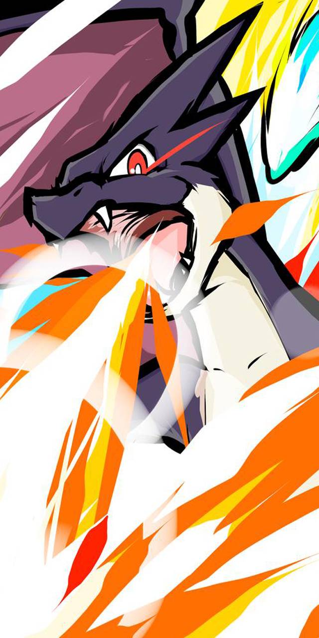 640x1280 Pokemon Shiny Mega Charizard Y