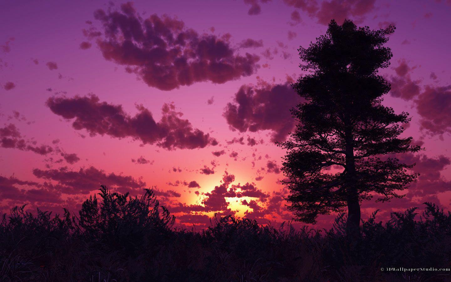 1440x900 Purple Sunset Desktop Background. Beautiful Sunset Wallpaper, Pretty Sunset Wallpaper and Sunset Wallpaper