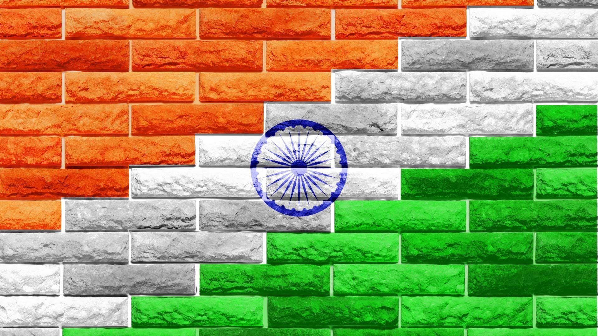1920x1080 Indian Flag Bricks. Indian flag wallpaper, Indian flag image, Indian flag