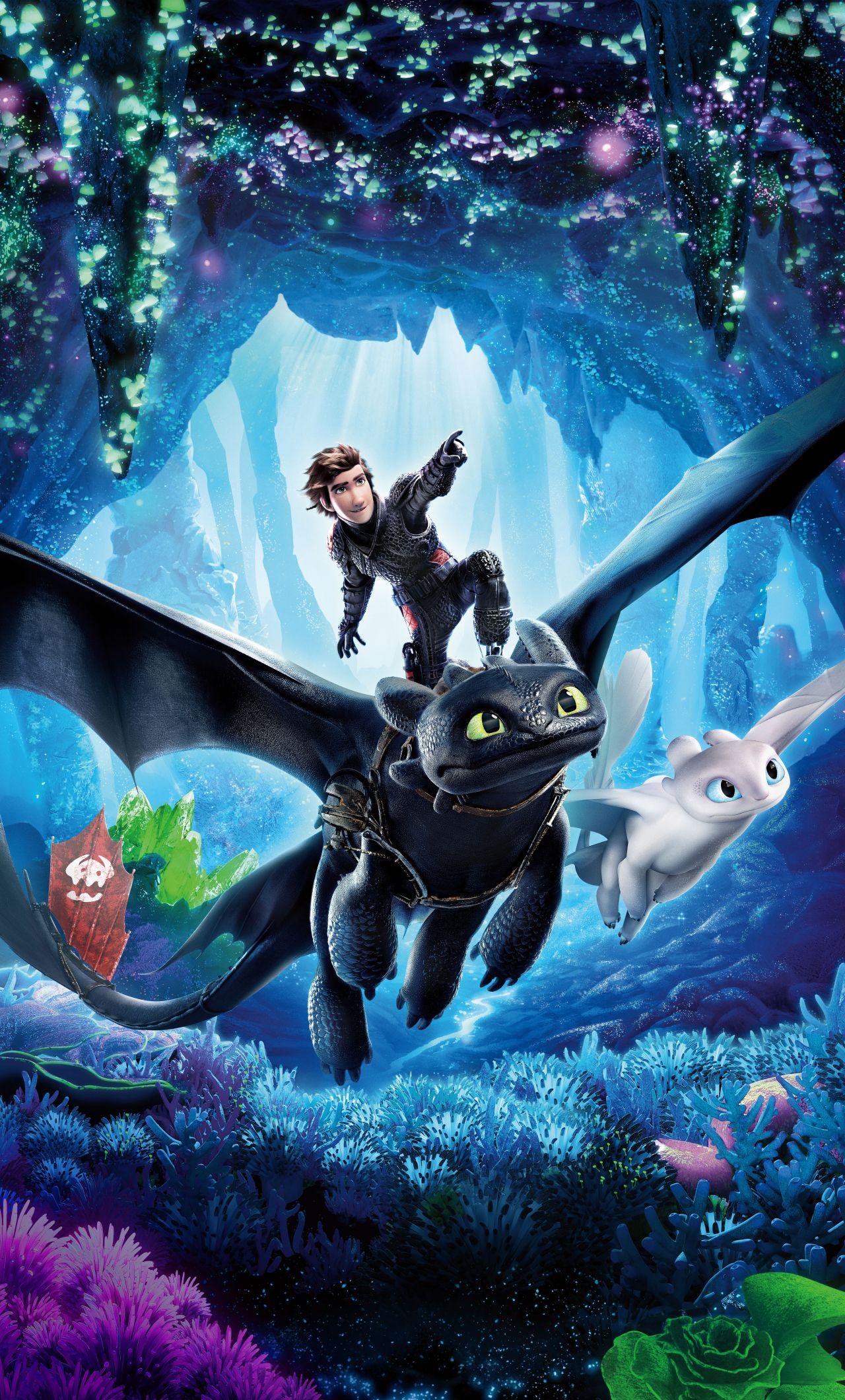 1280x2120 Download 1280x2120 wallpaper how to train your dragon: the hidden world, hiccup, toothless, dragon ride, iphone 6 plus, 1280x2120 HD image, background, 14820