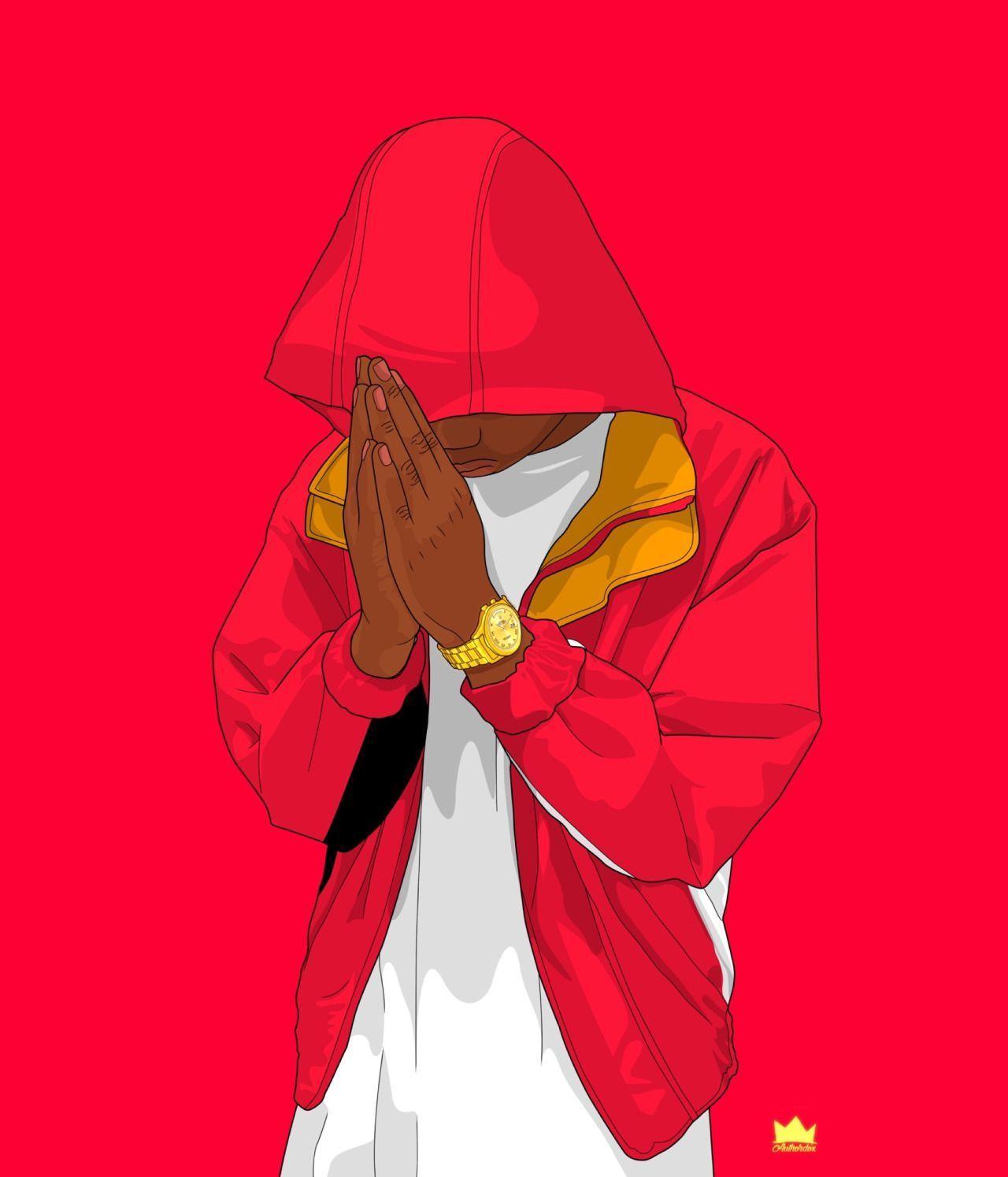 1280x1494 Cartoon Thugs Nike Wallpaper