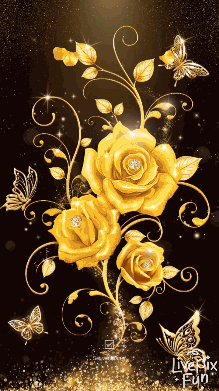 Gold Roses Wallpapers - Top Free Gold Roses Backgrounds - WallpaperAccess