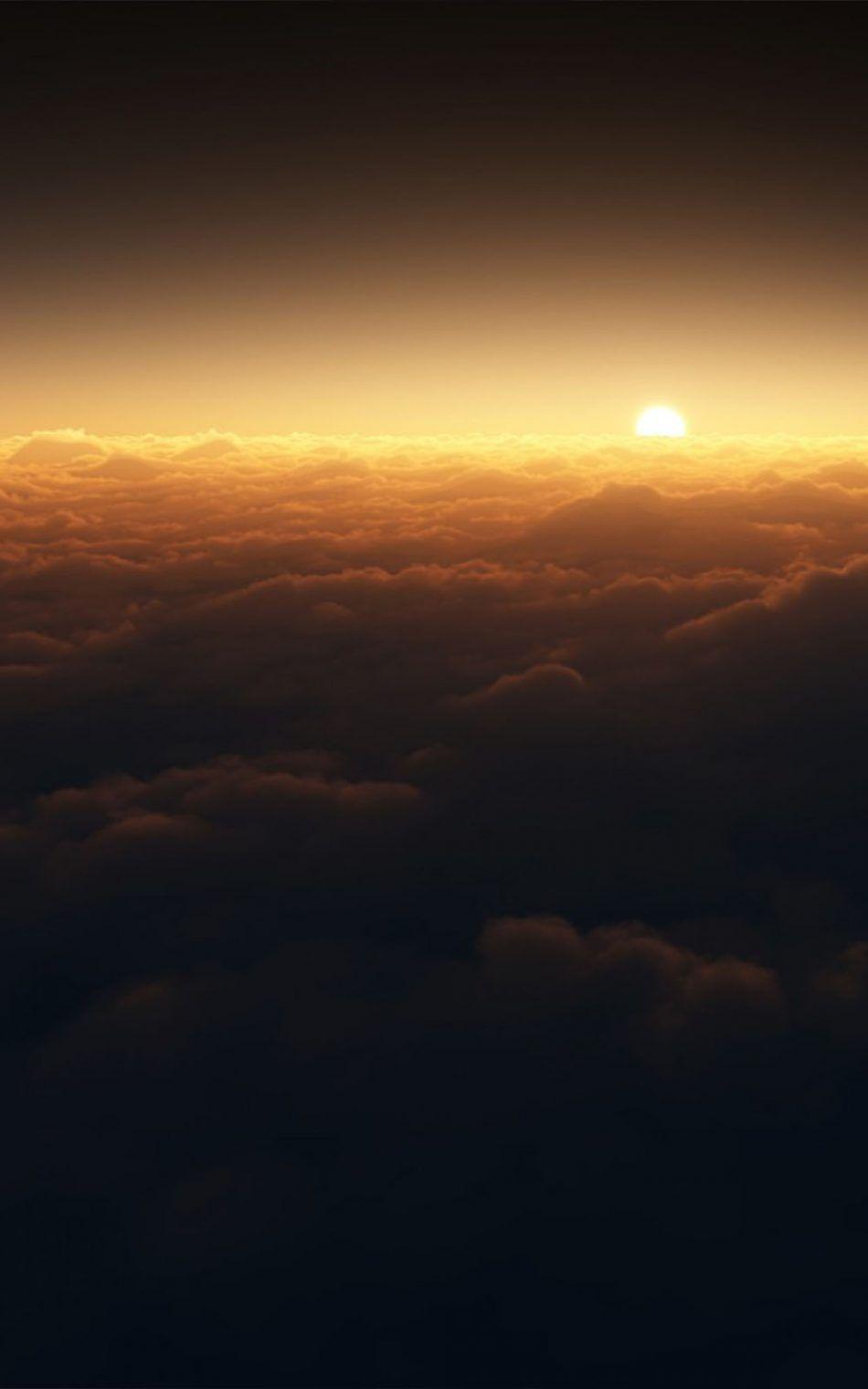 950x1520 Dark Clouds Sunset HD Mobile Wallpaper Wallpaper Phone HD
