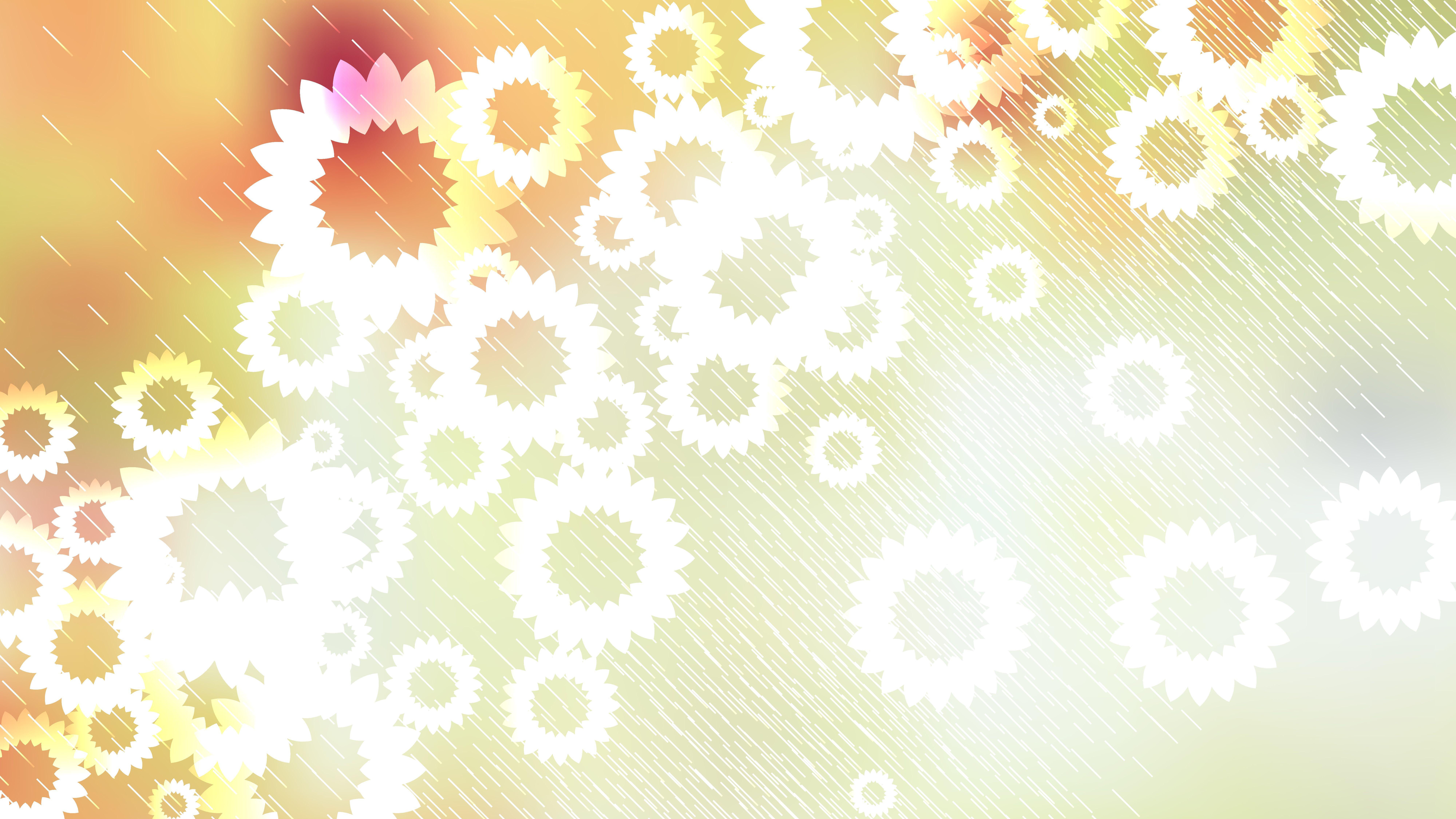 8000x4500 Free Light Color Floral Background