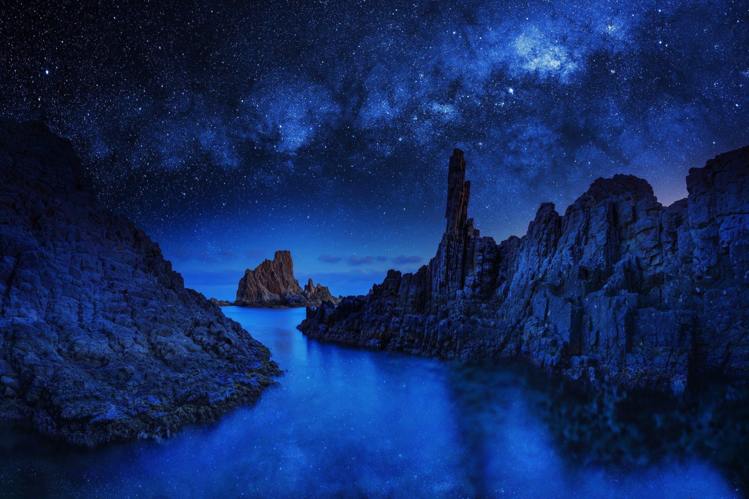2500x1667 Starry Sky Beach Wallpaper. Beautiful Beach Wallpaper, Beach Wallpaper and Amazing Beach Wallpaper