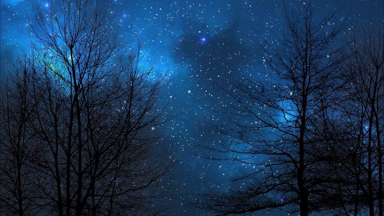 1280x720 Blue Night Sky Wallpaper 4k HD Wallpaper