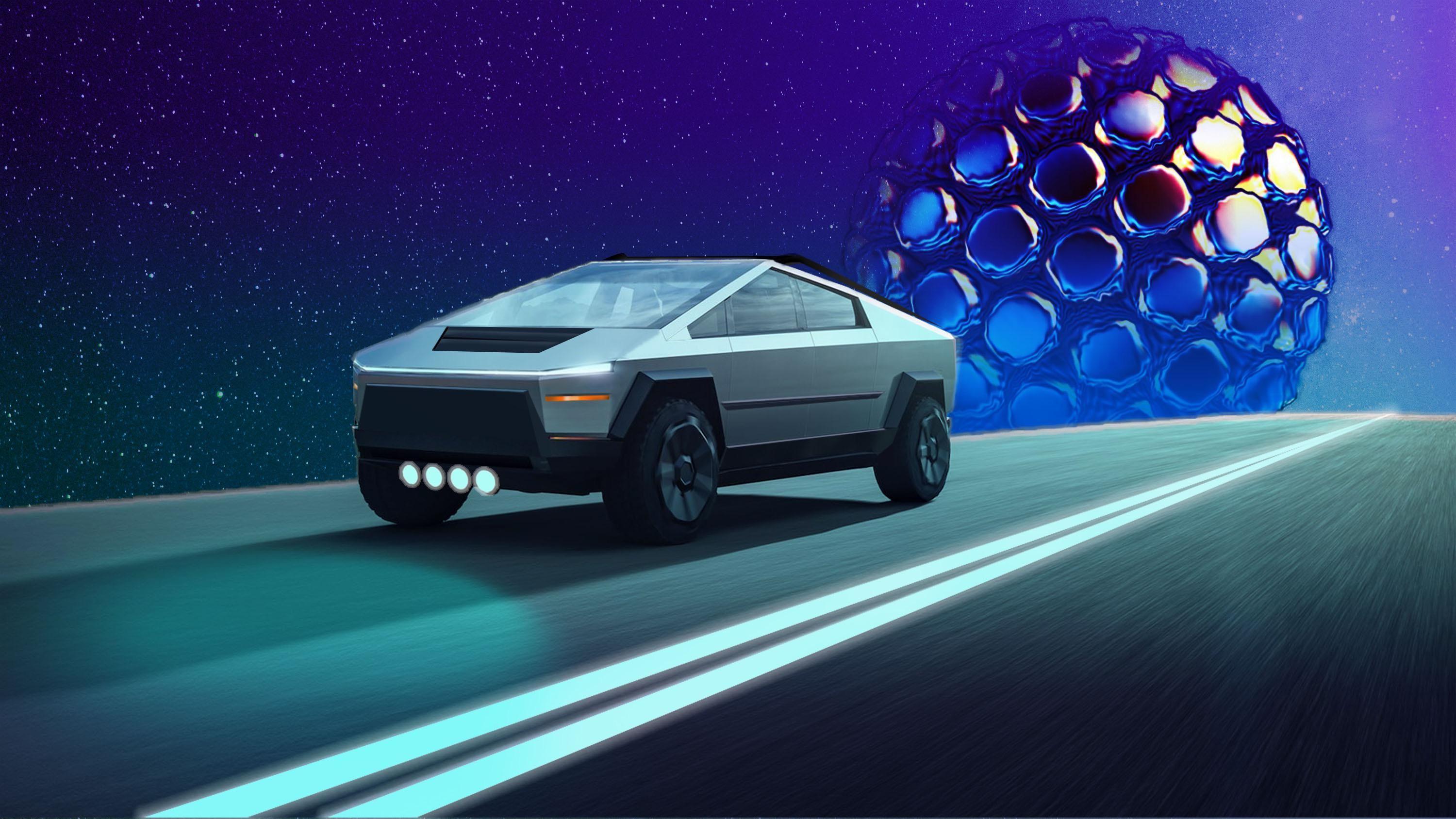 3000x1688 Tesla Cybertruck Galactic Cruise. Tesla, Galactic, Lego wallpaper