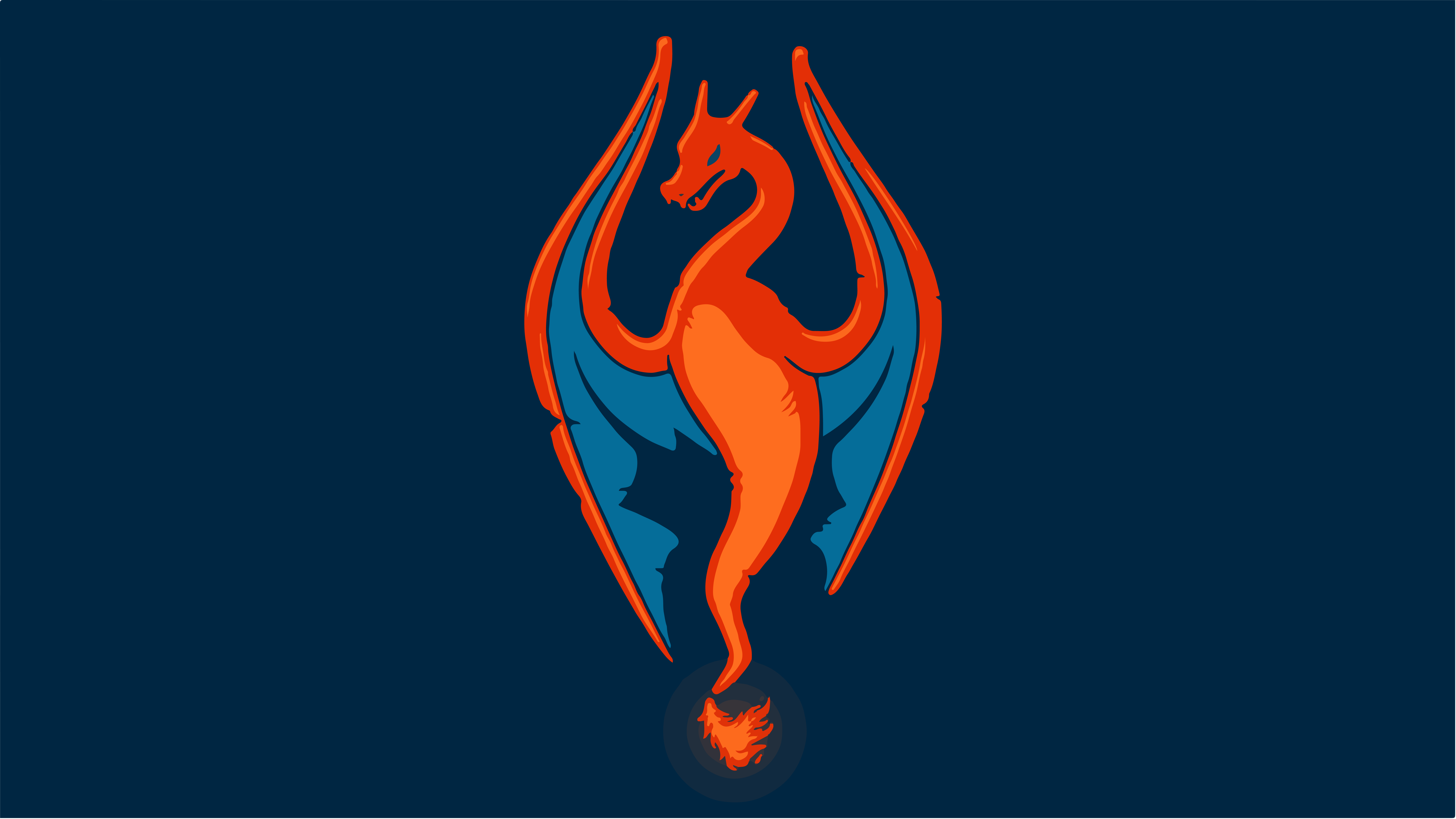 8004x4505 Charizard Background Png Skyrim Wallpaper & Background Download