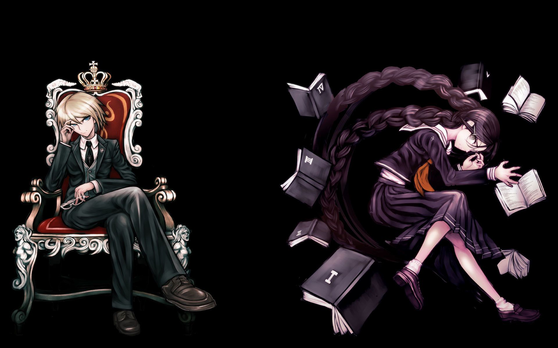 1920x1200 Byakuya Togami and Toko Fukawa