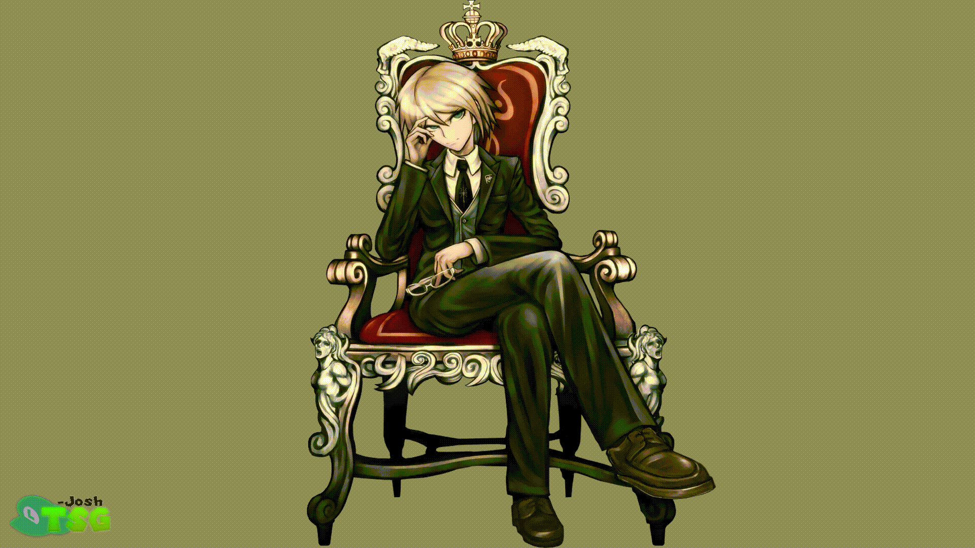 1920x1080 Byakuya Togami Animated Splash Art. (Look at this mf, bro thinks hes plottin lmao)