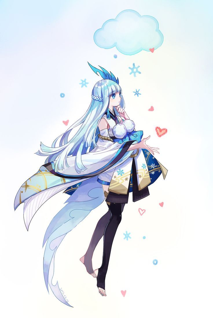 736x1097 Mishiro (King Cake Date) (Onmyouji, Yuki Onna)